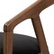 Baxton Studio Black Velvet and Walnut Medium Brown Wood Finishing Dining Chair, PK2 142-8025 - alternate 2